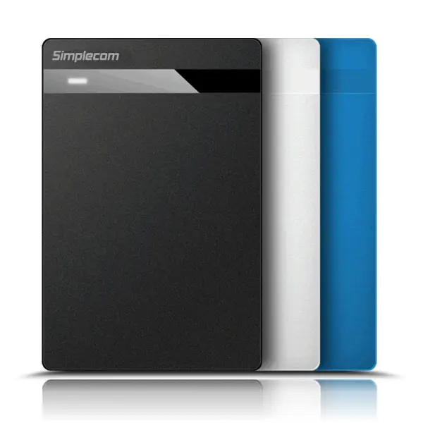 Simplecom SE203 Tool Free 2.5" SATA HDD SSD to USB 3.0 Hard Drive Enclosure Blue Deals499