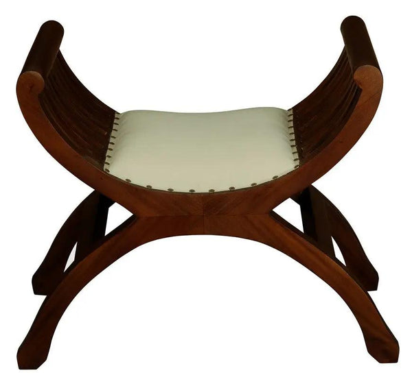 Single Seater Upholstered Stool (Mahogany) Deals499