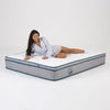 Sleepy Panda Mattress 5 Zone Pocket Spring EuroTop Medium Firm 30cm Thickness White, Grey, Blue Single Deals499