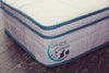Sleepy Panda Mattress 5 Zone Pocket Spring EuroTop Medium Firm 30cm Thickness White, Grey, Blue Single Deals499