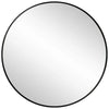 Slim Design 50CM Black Bathroom, Living Room, Hallway Mirror Round Mirror Wall Decor Metal Frame Deals499