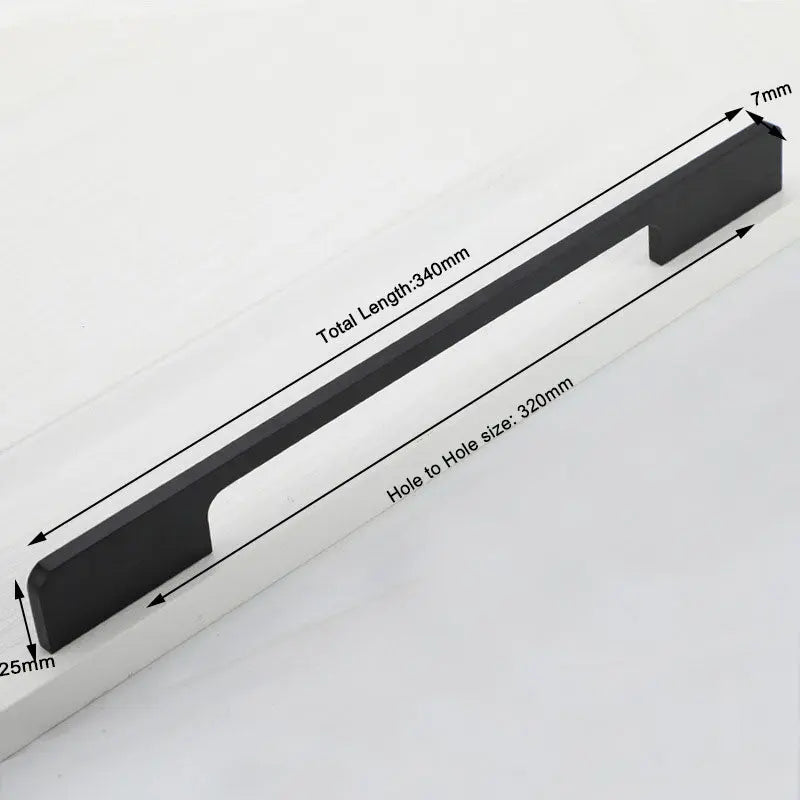 Slim Design Kitchen Cabinet Handles Drawer Bar Handle Pull Black 320MM Deals499