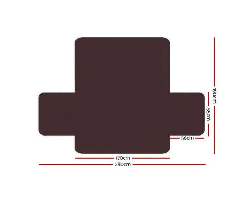 Sofa Cover Couch Covers Protector Slipcovers 3 Seater Reversible Brown/Beige Deals499