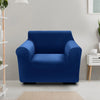 Sofa Cover Couch High Stretch Super Soft Plush Protector Slipcover 1 Seater Navy Deals499