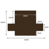 Sofa Cover Couch Lounge Protector Quilted Slipcovers Waterproof Coffee 335cm x 218cm Deals499