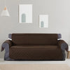 Sofa Cover Couch Lounge Protector Quilted Slipcovers Waterproof Coffee 335cm x 218cm Deals499