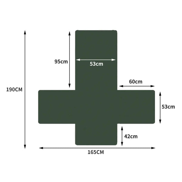 Sofa Cover Couch Lounge Protector Quilted Slipcovers Waterproof Coffee and Khaki 165cm x 190cm Deals499