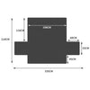 Sofa Cover Couch Lounge Protector Quilted Slipcovers Waterproof Grey 335cm x 218cm Deals499
