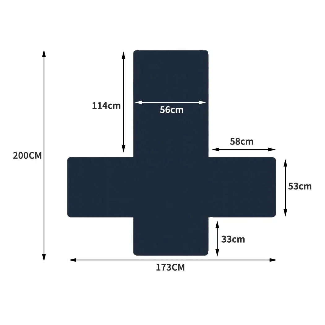 Sofa Cover Couch Lounge Protector Quilted Slipcovers Waterproof Teal 173cm x 200cm Deals499