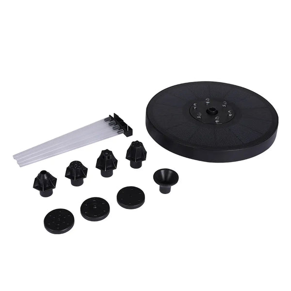 Solar Powered Water Fountain Power Floating Kit Garden Pond Pool Bird Led Colour Deals499