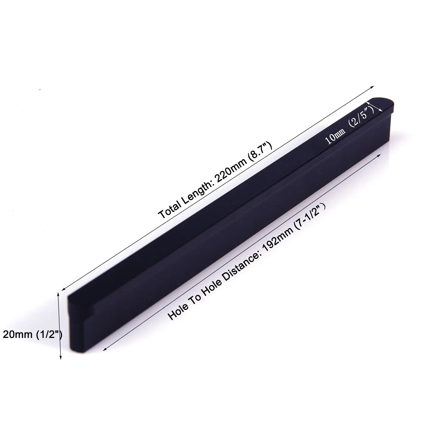 Solid Zinc Furniture Kitchen Bathroom Cabinet Handles Drawer Bar Handle Pull Knob Black 192mm Deals499