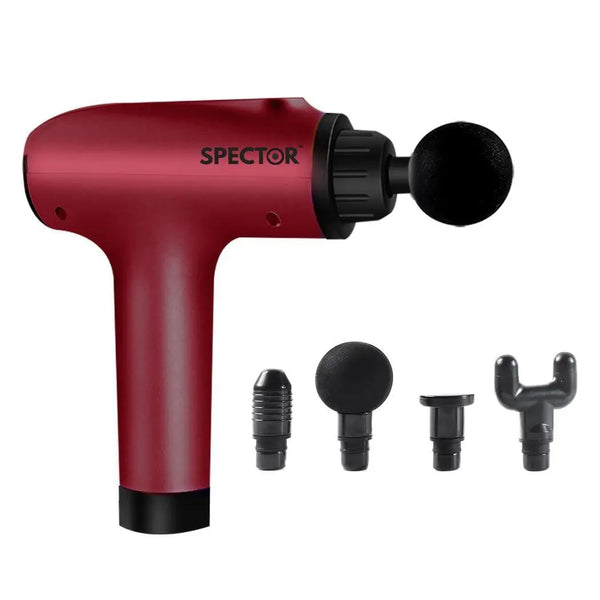 Spector Massage Gun Deep Tissue Percussion Massage Muscle Vibrating Relaxing Red Deals499