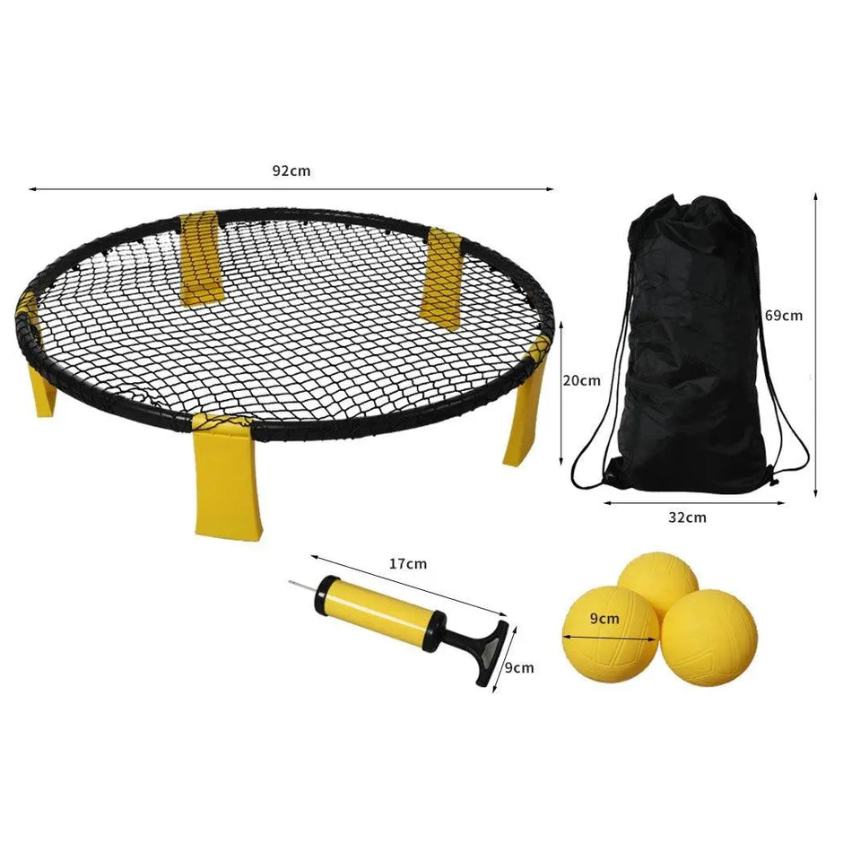 Spikeball Kit Spike Ball Set Outdoor Game Garden Beach Net Mini