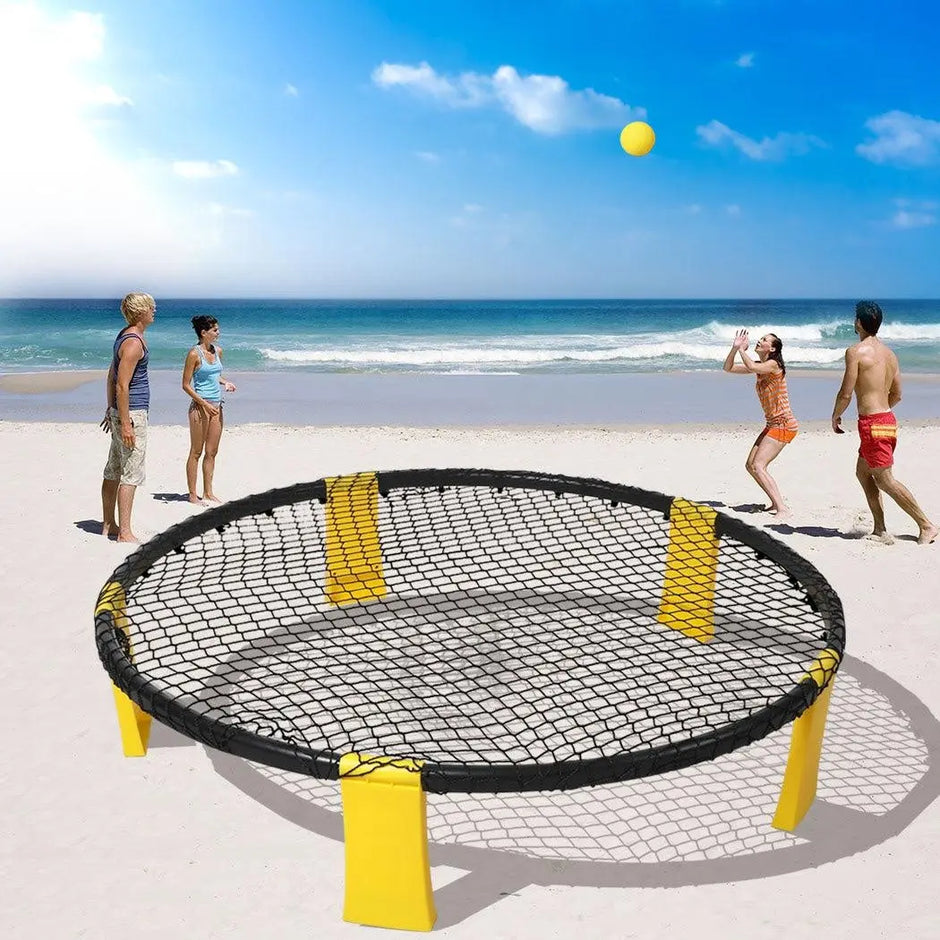 Spikeball Kit Spike Ball Set Outdoor Game Garden Beach Net Mini