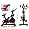 Spin Exercise Bike Flywheel Fitness Commercial Home Workout Gym Machine Bonus Phone Holder Black Deals499