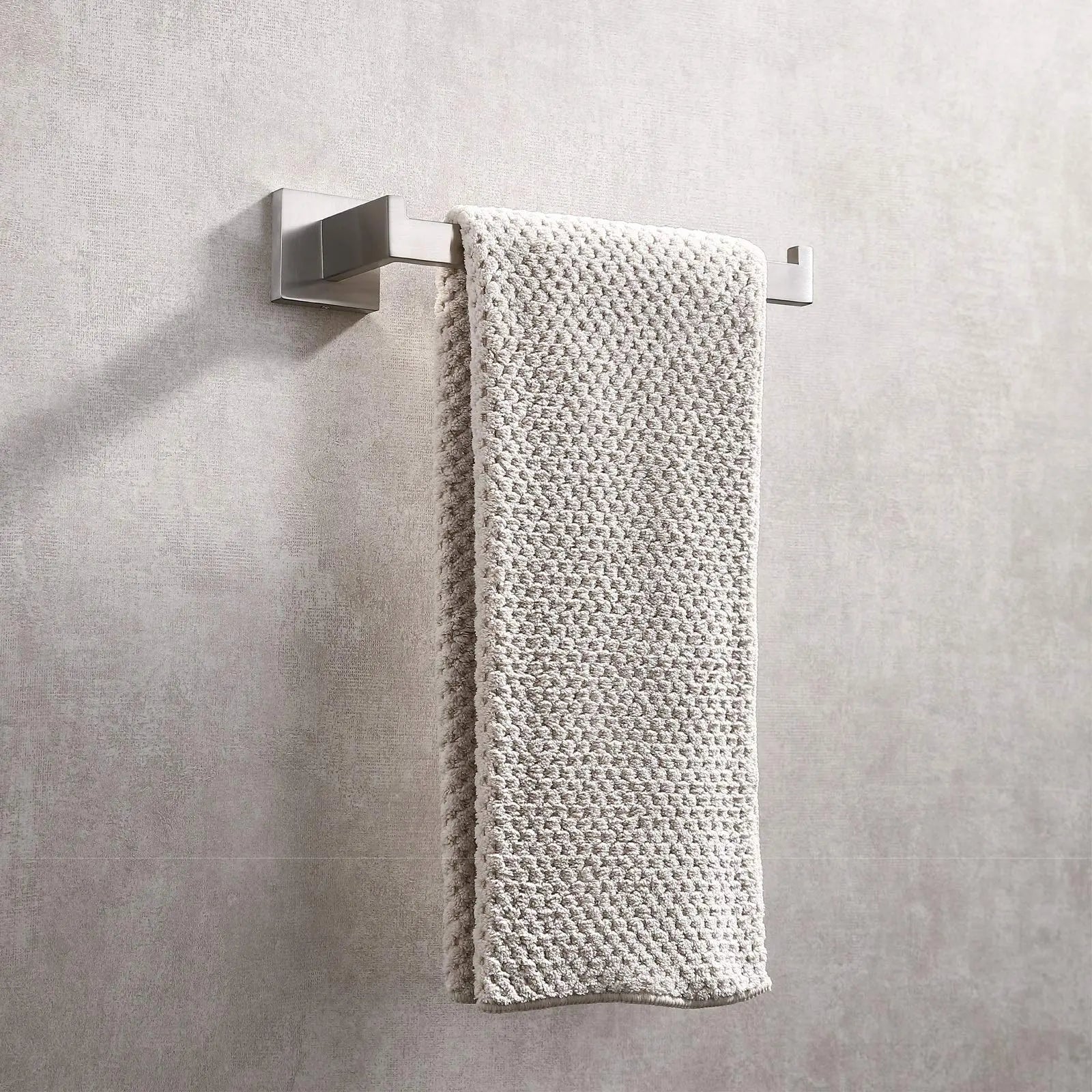 Square Hand Towel Holder Ring Wall Mounted Modern Towel Bar Bathroom Kitchen Deals499