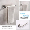 Square Hand Towel Holder Ring Wall Mounted Modern Towel Bar Bathroom Kitchen Deals499