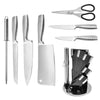 Stainless Steel 8PC Kitchen Chef Knife Block Set Knives Scissor Sharpener AU Deals499