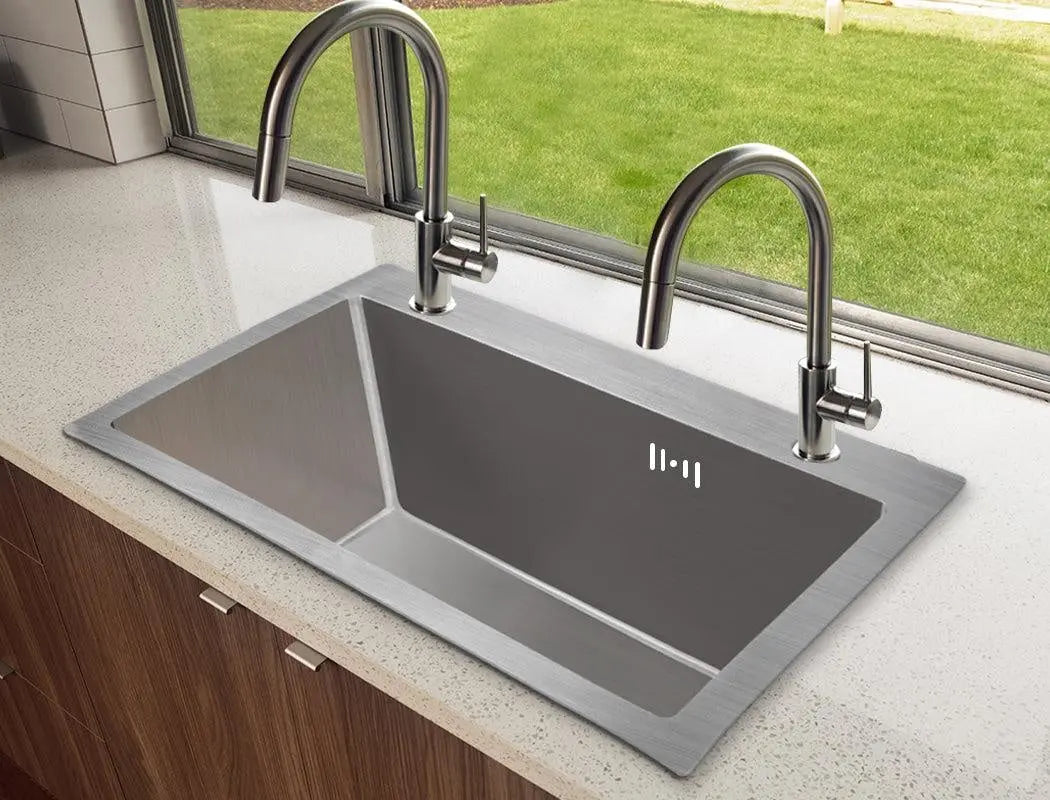 Stainless Steel Kitchen Sink Under/Topmount Sinks Laundry Single Bowl 550 X400MM Deals499
