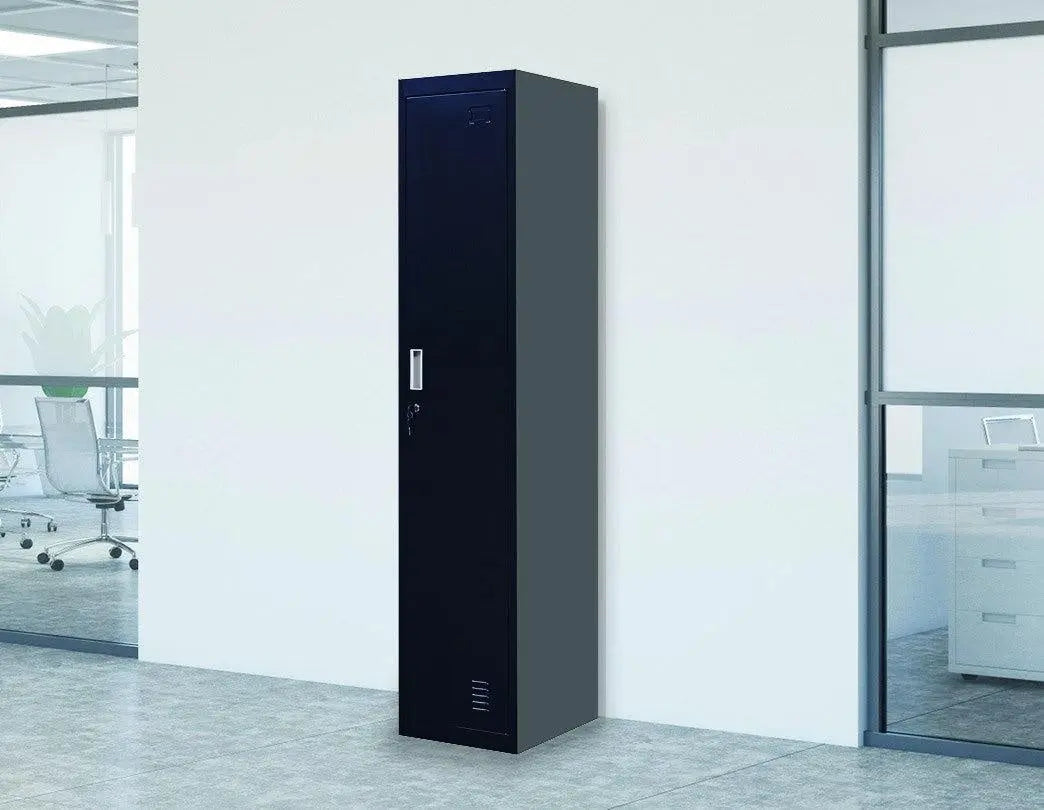 Standard Lock  One-Door Office Gym Shed Clothing Locker Cabinet Black Deals499