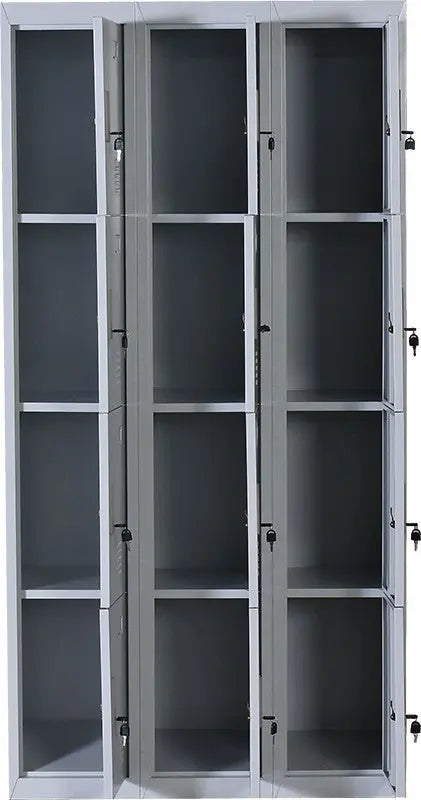 Standard locks 12 Door Locker for Office Gym - Light Grey Deals499