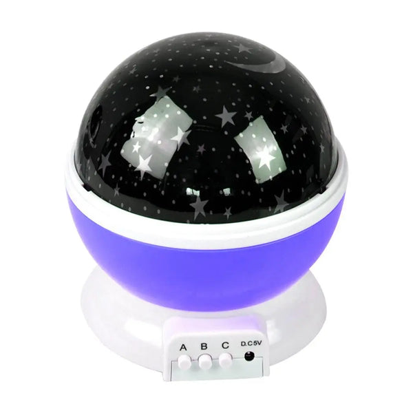 Star Moon Sky Starry Night Projector Light Lamp For Kids Baby Bedroom Purple Deals499