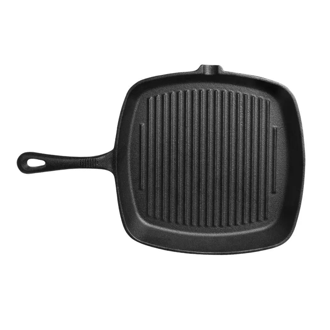 Steak Frying Pan Food Meals Gas Induction Cooker Kitchen Cooking Pot Cast Iron Deals499