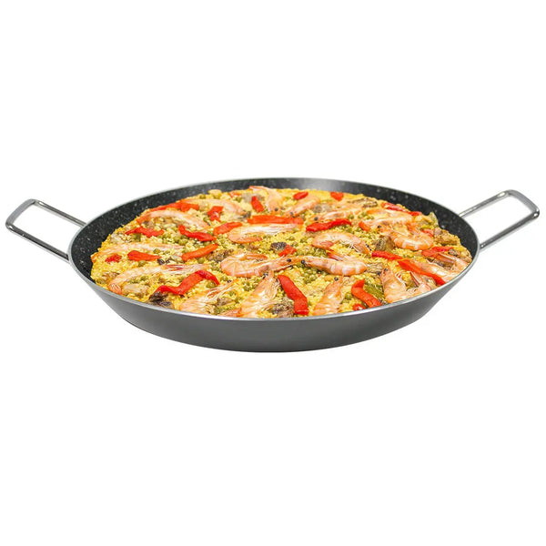 Stonewell 26cm Paella Pan Kitchen Non Stick Cookware Stone Black Deals499