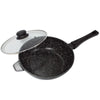 Stonewell Deep Pan 28cm With Lid Non Stick Cookware Kitchen Black Deals499