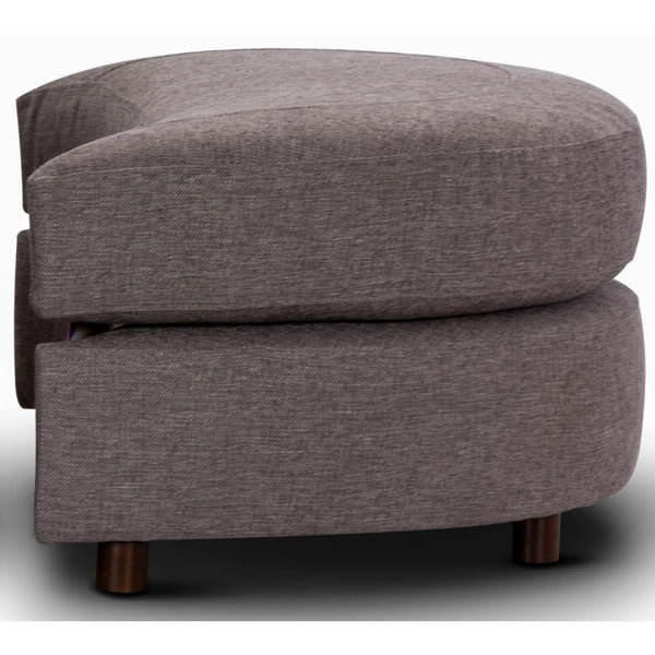 Sunshine Single Sofa Chair Fabric Swivel Ottoman - Grey Deals499