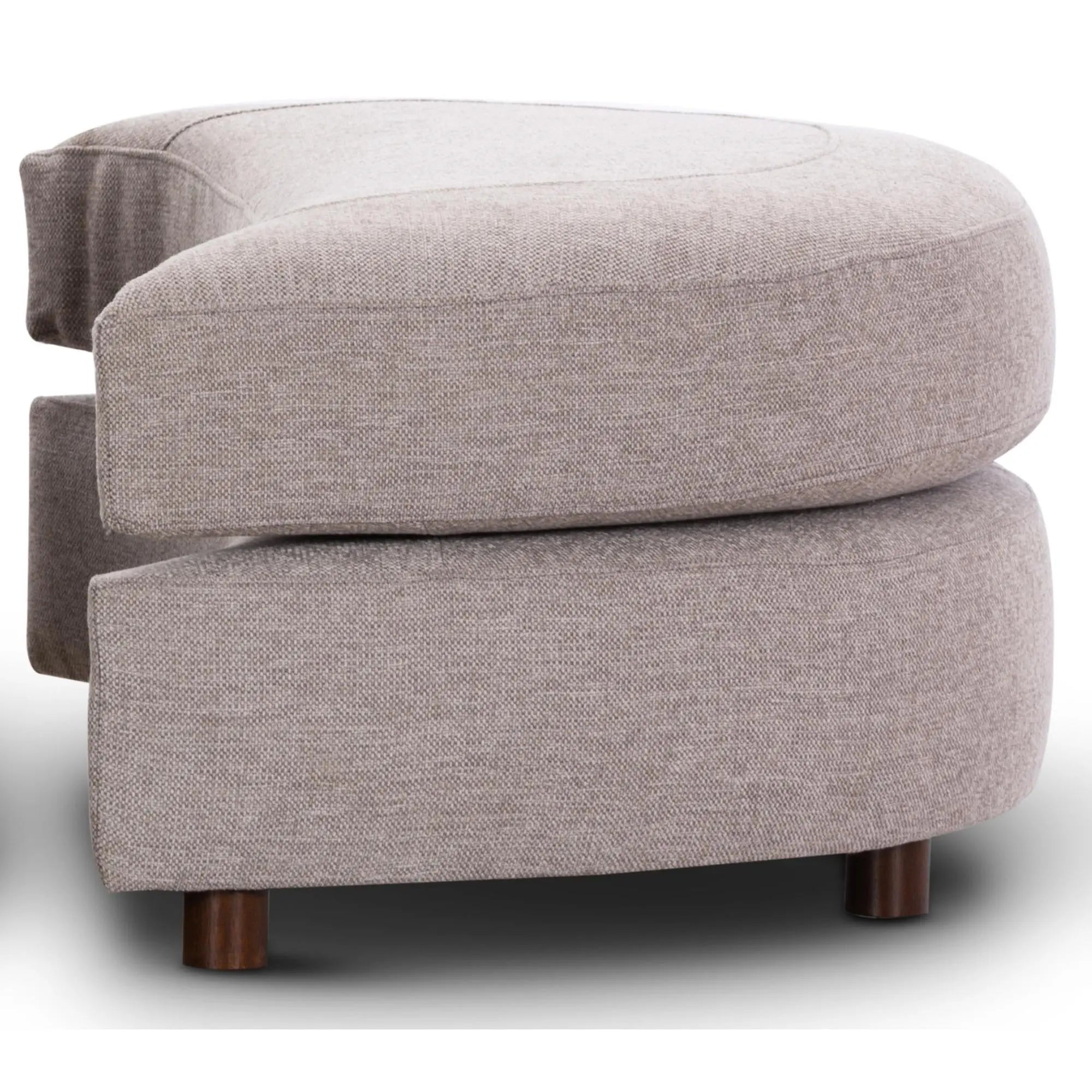 Sunshine Single Sofa Chair Fabric Swivel Ottoman - Steel Deals499