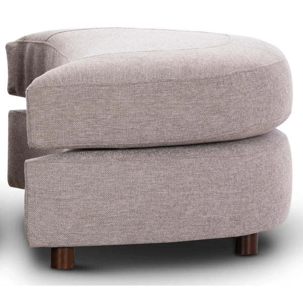 Sunshine Single Sofa Chair Fabric Swivel Ottoman - Steel Deals499