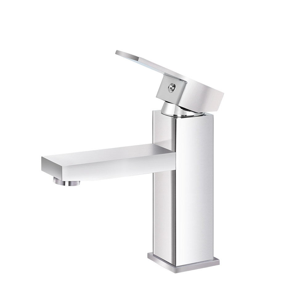 Cefito Basin Mixer Tap Faucet Bathroom Vanity Counter Top WELS Standard Brass Silver Deals499