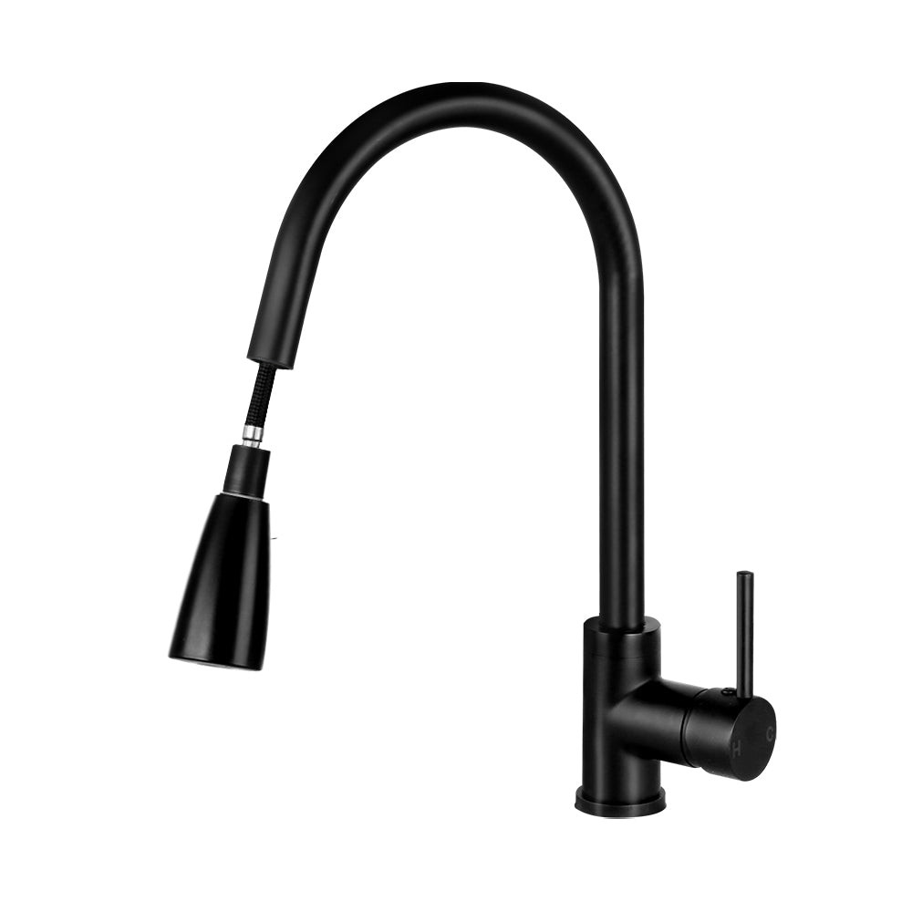 Cefito Pull-out Mixer Faucet Tap - Black Deals499