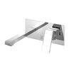 Cefito WELS Bathroom Tap Wall Square Silver Basin Mixer Taps Vanity Brass Faucet Deals499
