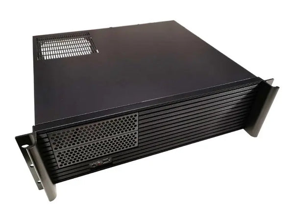 TGC Rack Mountable Server Chassis 3U 380mm Depth, 2x Ext 5.25' Bays, 7-8x Int 3.5' Bays, 4x Full Height PCIE Slots, ATX PSU/MB TGC
