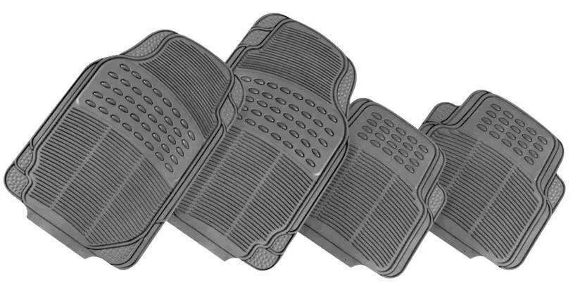 THUNDER 4-Piece Car Mat - GREY [Rubber] Deals499