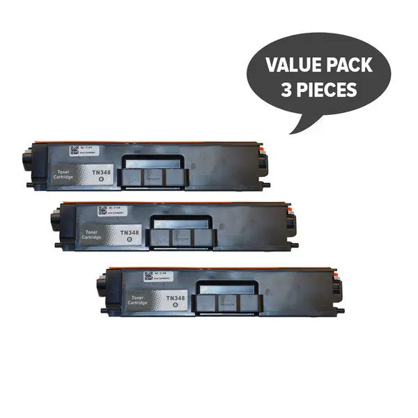 TN-348 Black Super High Yield Generic Toner (Set of 3) BROTHER
