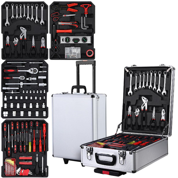 786pcs Tool Kit Trolley Case Mechanics Box Toolbox Portable DIY Set SL Deals499