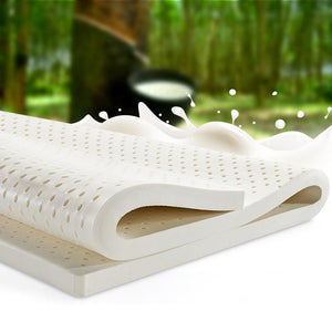 Giselle Bedding Pure Natural Latex Mattress Topper 7 Zone 5cm Double Giselle