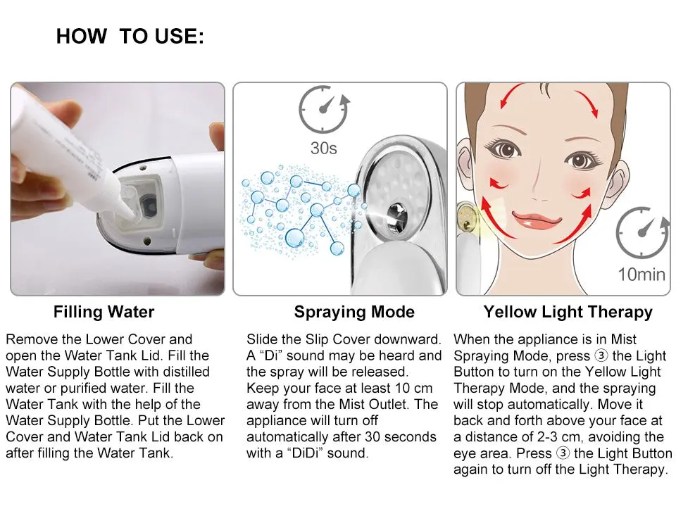 TOUCHBeauty Light 590 Portable Facial Mist TB-1185 Deals499