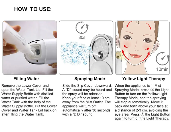 TOUCHBeauty Light 590 Portable Facial Mist TB-1185 Deals499