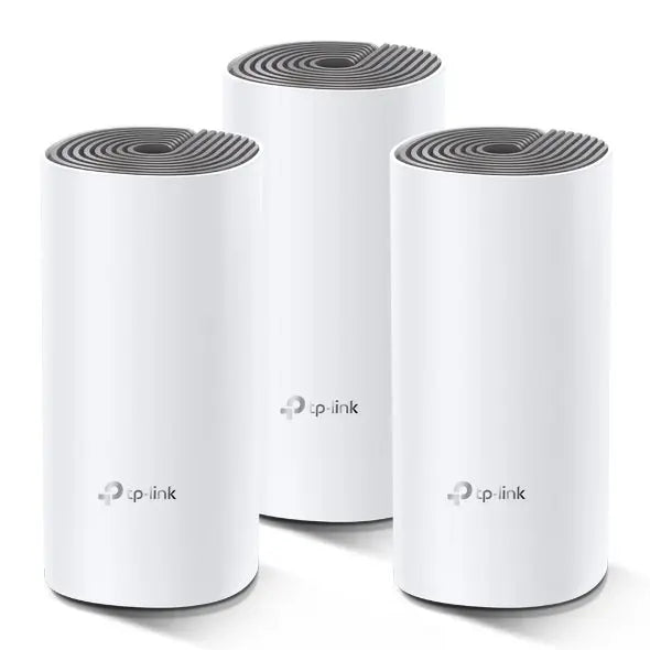 TP-LINK Deco E4(3-pack) AC1200 Whole Home Mesh Wi-Fi System, ~370sqm Coverage TP-LINK