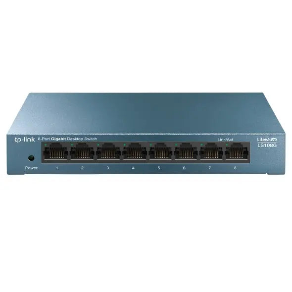 TP-LINK LS108G 8-Port 10/100/1000Mbps Desktop Switch 10/100/1000Mbos Auto-Negotiation RJ45 port supporting Auto-MDI/MDIX TP-LINK