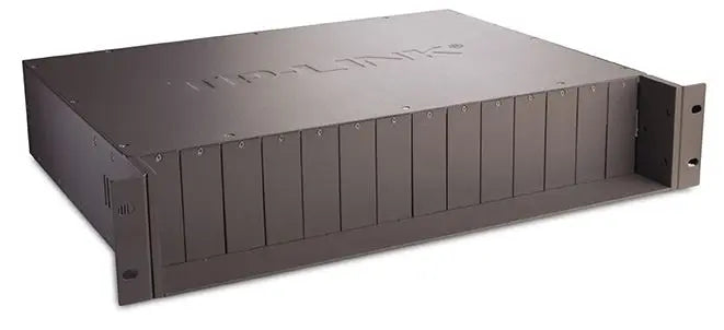 TP-LINK MC1400 19' 2U Rackmount Chassis for 14-Slot Media Converters, Redundant Power Supply, Hot-Swappable, Mounted,Two Cooling Fans TP-LINK