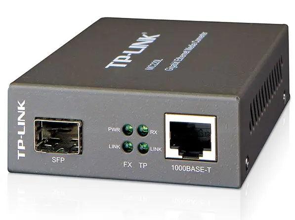 TP-LINK MC220L Gigabit Single & Multi-Mode SFP Media Converter - IEEE 802.3ab/802.3z, LC-Type, 0.55km Multi-mode, 10km Single-Mode TP-LINK