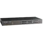 TP-LINK TL-SF1024 24-Port 10/100Mbps Rackmount Unmanaged Switch energy-efficient Supports MAC 19-inch rack-mountable steel case 4.8 Gbps Switching Cap TP-LINK
