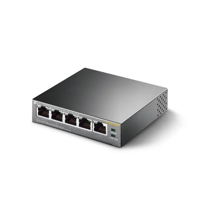 TP-LINK TL-SG1005P 5-Port Gigabit Desktop Switch with 4-Port PoE 63W 10Gbps Backbound Bandwidth IGMP Snooping Mac Address IEEE 802.3af compliant TP-LINK