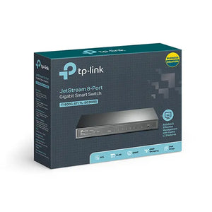TP-LINK TL-SG2008 8-Port Gigabit Smart Switch Fanless 802.1Q VLAN, ACL, Port Security and Storm control L2/L3/L4 QoS and IGMP snooping TP-LINK