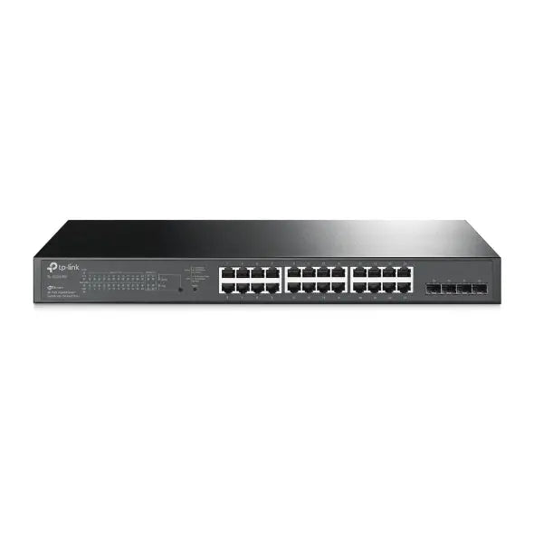 TP-LINK TL-SG2428P JetStream 28-Port Gigabit Smart Switch with 24-Port PoE+ Fanless 41.7Mpps Support Omada SDN, 802.1p CoS/DSCP QOS, Rack Mountable TP-LINK